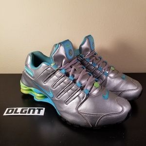 👟Nike Shox NZ Metallic running shoes size 10